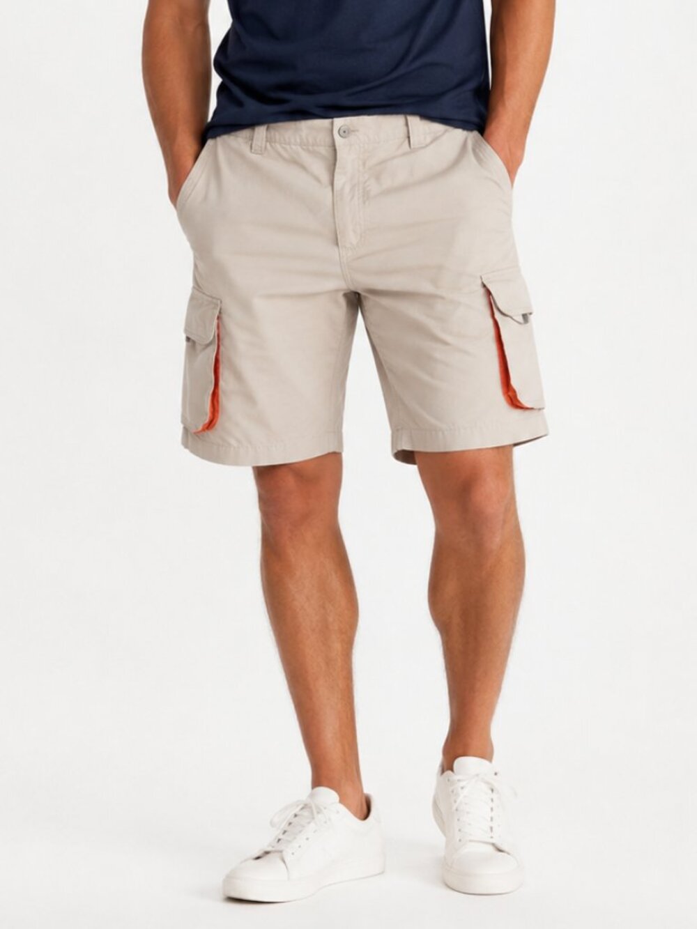 Quiksilver Men’s Beige Cargo Shorts Size 36 Casual Outdoor